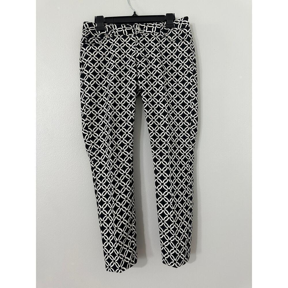 Michael Kors Geometric Mid-Rise Pants sz 4